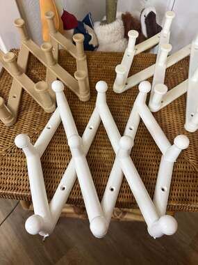 Vintage Plastic Accordion Wall Hook